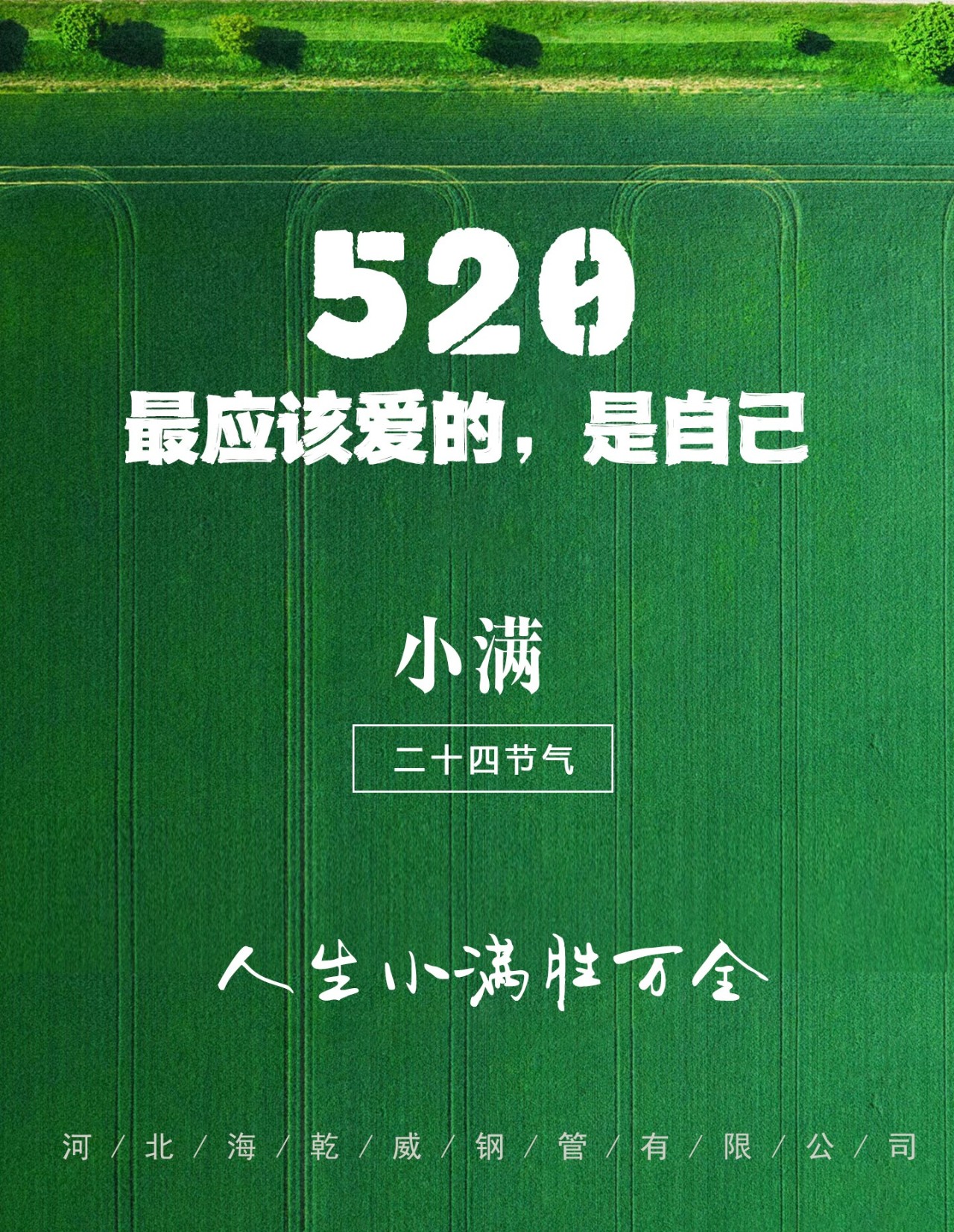 海乾威钢管丨520，最应该爱的，是自己    